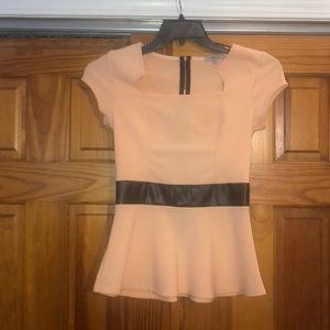 Peach Charlotte Russe fit with a little flare top